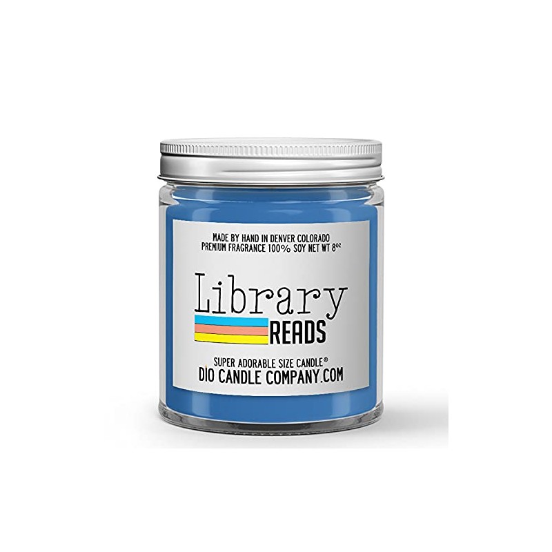 Library Reads Candle (8oz) Books and Tea Scented Soy