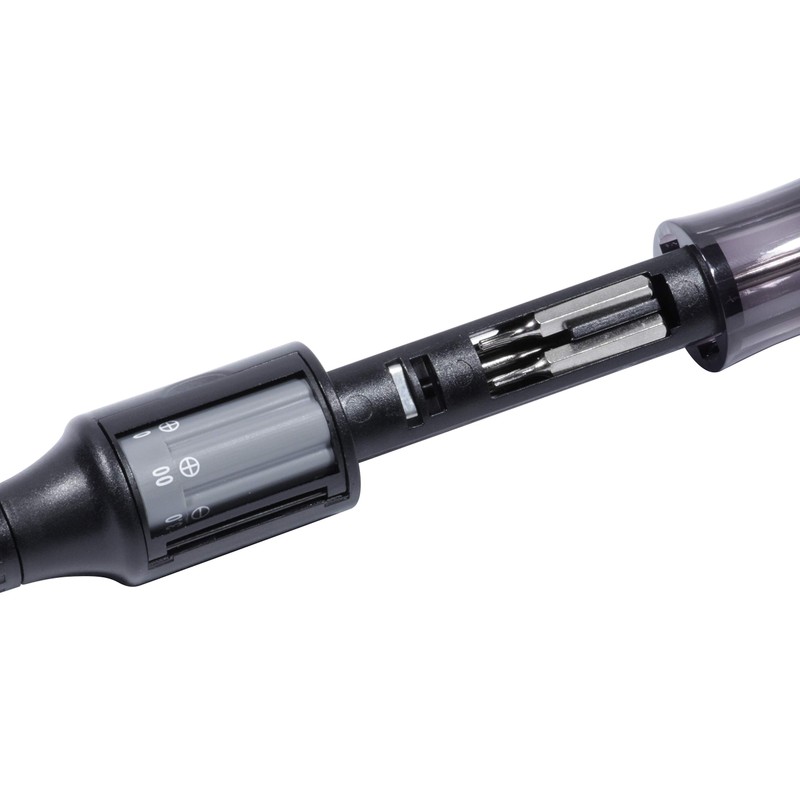トネ(TONE) RDR10S Precision Screwdriver Set, Bit Insert, Black