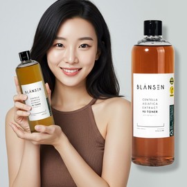 Blansen Cica Toner Centella 90 Mildly Acid Hyaluronic Acid Highly Moisturizing Moisture Soothing Toner Skin Toner / 시카토너 병풀 90 약산성 히알루론산 고보습 수분 진정 토너 스킨 토너