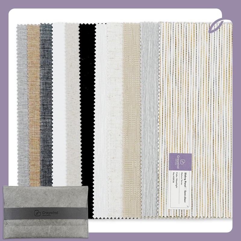 Graywind Manual Sliding Panels 100% Blackout Privacy Panel Track Blinds