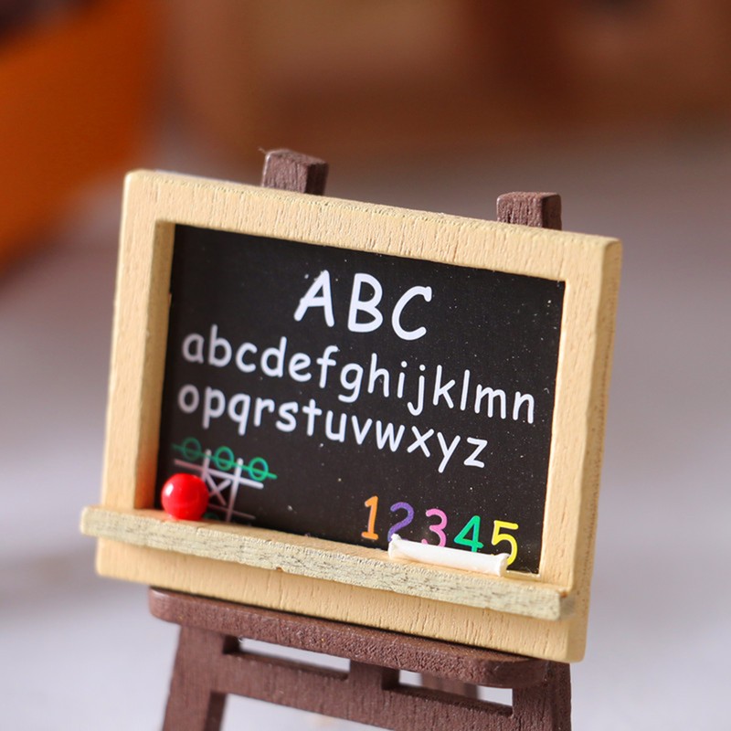 Simulation Miniature School Supplies School Bag Combo Set Dollhouse Miniature