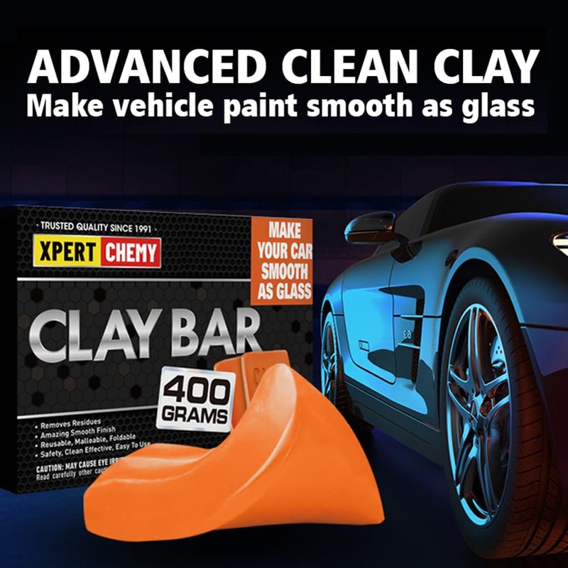 XPERTCHEMY Car Clay Bar 4 Pack 400g(4x100g), Auto Detailing Premium