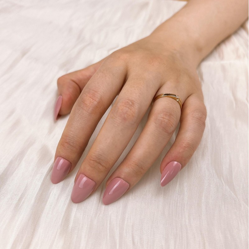 MRSCOL Press on Nails-Purple Red,Oval Press on Nails，Press on Nails