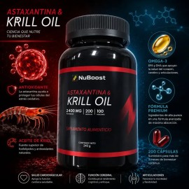 Aceite De Krill Omega 3 Para Tu Rutina Diaria 200 Cápsulas