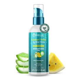 Mielle Organics Weightless Hydration Hair Oil 4 Fl Oz Brilliant Shine For Curls And Coils