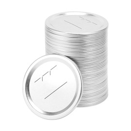 RUANI 100Pcs 70mm Regular Mouth Canning Lids for Ball, Lids Jars Split -Type Metal Jar Lids for Canning,for Regular Mouth Jars