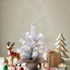 infactory Mini Christmas Tree with USB: Set of 4 Decorative