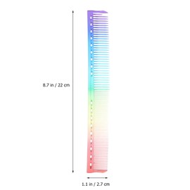 Minkissy 3pcs Fine Cutting Barber Comb Colorful Hairdressing Combs for Precise Styling Anti-static Travel Hair Brushes Durable and Flexible for All Hair Types and Lengths Random Style