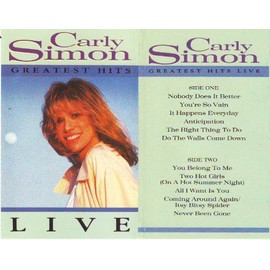Carly Simon Greatest Hits LIVE (CASSETTE)
