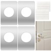 6 PCS Door Reinforcement Plate, Adhesive Door Handle Fixing Cover,