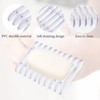 2 Pcs Plastic Bar Soap Holder Soap Tray Non-Slip Soap