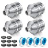 Dreyoo 4 Set Bubbler Sprinkler Heads, 3/4 Inch Internal Thread
