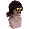 WTHCOS Short Brown Wigs for Men 70s 80s Disco Wig