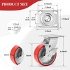 W B D WEIBIDA Heavy Duty Casters Set of 4,