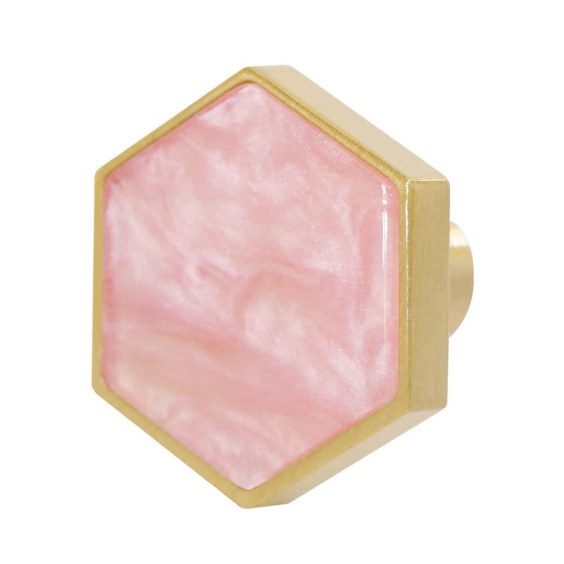 EVERGD 27mm Pure Copper Handle Shell Brass Gold Wardrobe Kitchen