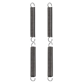 DTGN 1x10x80mm(WxODxL) Extension Spring - 4Pack - Good for Home Repair Machinery - Spring Steel Extended Compressed Spring - Grey
