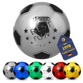 Best Sporting Fun PVC Ball 23 cm Football / Beach Ball / Water Ball, Coloured, silver