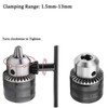TOP-VIGOR 1.5-13mm Capacity Drill Chuck Adapter, 3/8-24UNF Thread Quick Change