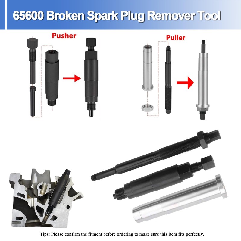 VISVIC 65600 Broken Spark Plug Remover Tool Kit Spark Plug