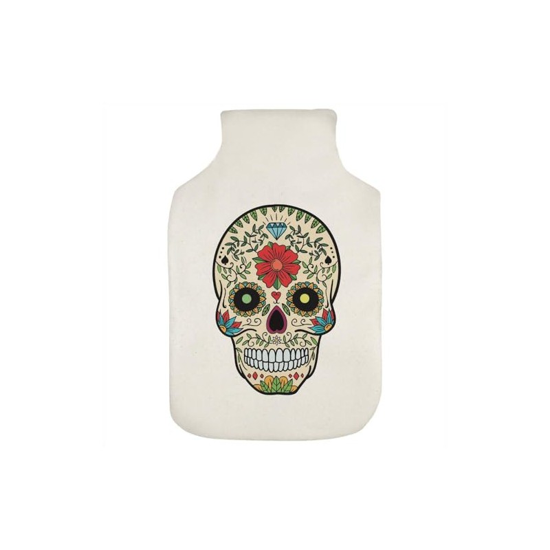 'Coloured Skull' Hot Water Bottle Cover (HW00038054)