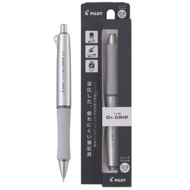 PILOT HTDG90RS The Doctor Grip Mechanical Pencil, 0.02 inches (0.5 mm), Silver
