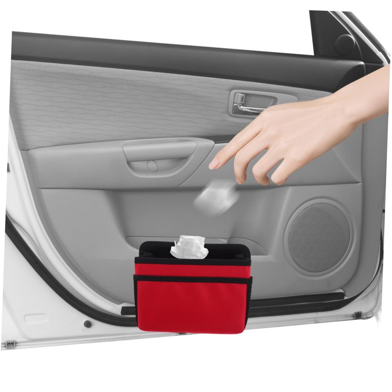 iplusmile Car Trash Can Foldable Vehicle Garbage Bin Compact Car