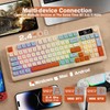 ZIYOU LANG Membrane Wireless Gaming Keyboard, Quiet Silent Keys Bluetooth/2.4GHz