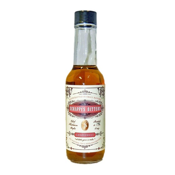 Scrappy's Bitters - Grapefruit, 5 oz - Organic Ingredients, Finest Herbs & Zests, No Extracts, Artificial Flavors, Chemicals or Dyes. Made in the USA!