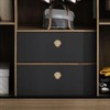 brandname RRRuo Seashell Cabinet Knobs Zinc Alloy for Wardrobe Dresser