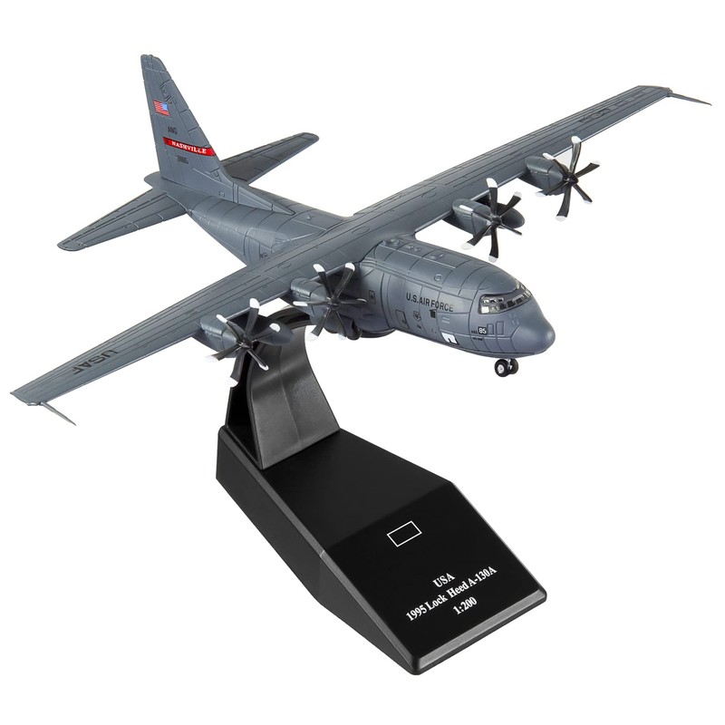 HANGOU 1/200 C-130 Model Fighter Jet Plane Model Alloy Diecast