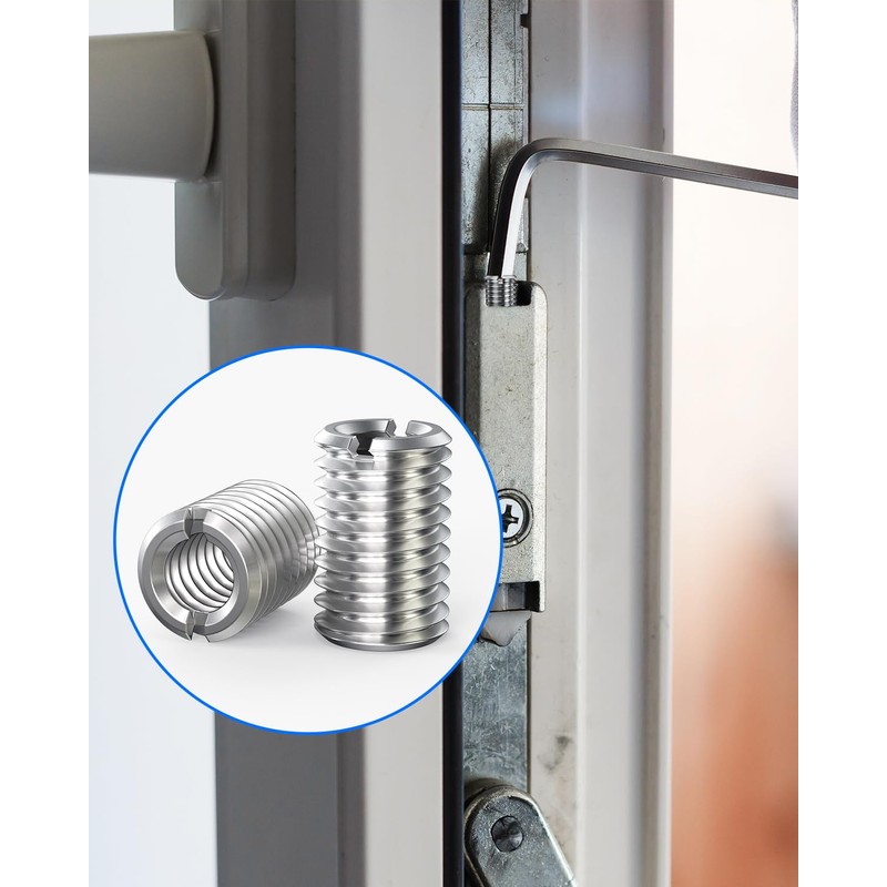HOLMOL Pack of 20 Threaded Insert, 15 mm Threaded Sleeve