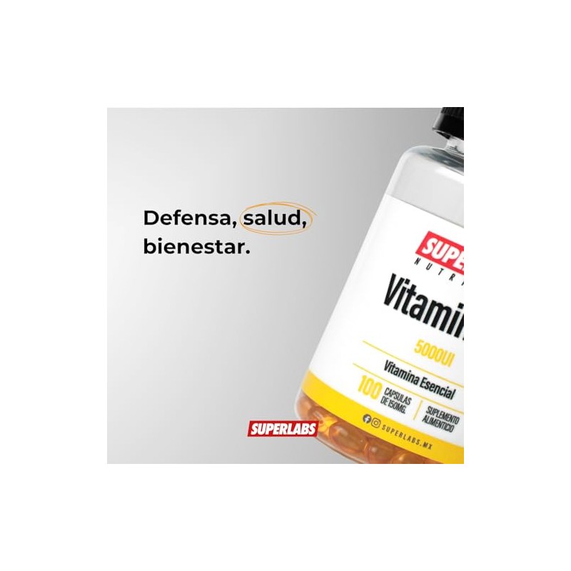 Superlabs Nutrition Vitamina D3 400 UI 100 Softgels