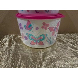 New Tupperware UNIQUE Butterfly & Flowers Theme Ilumina StacknStore Set 3 Bowls
