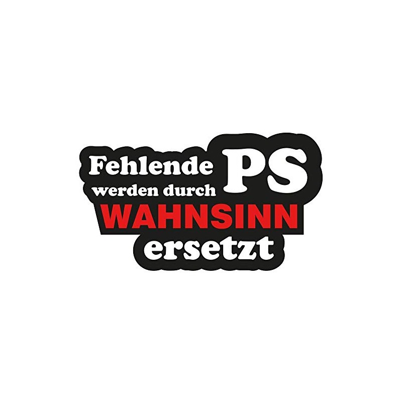 Car Sticker Missing PS Will Be Replaced by Madness JDM