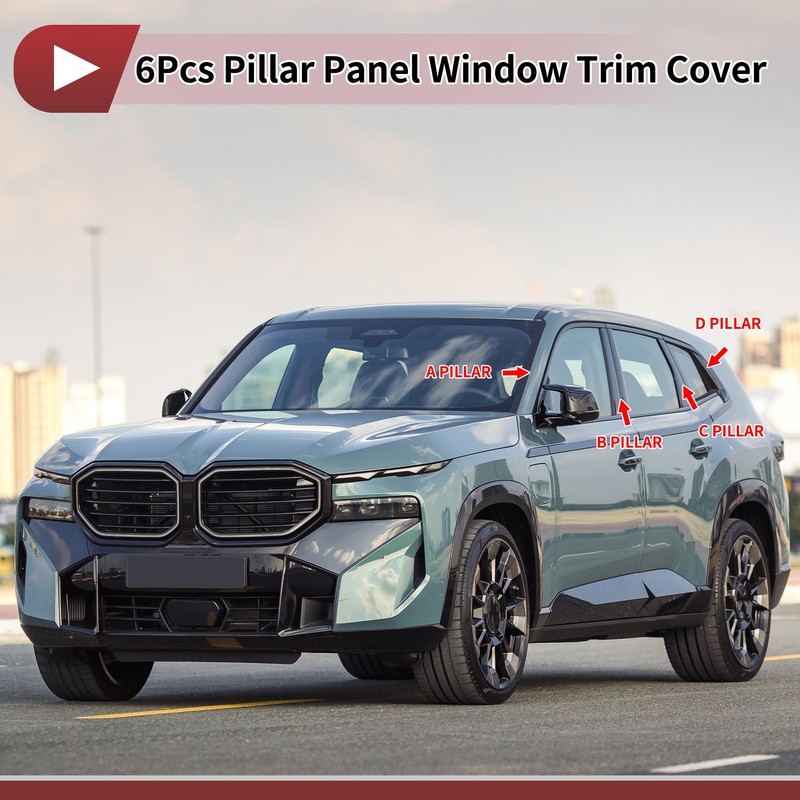 TUCKBOLD 6 Pcs Front Rear Left Right Car Door Pillar