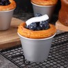 ABOOFAN 8 Pcs Pudding Molds Aluminum Baking Cups Cupcake Mould