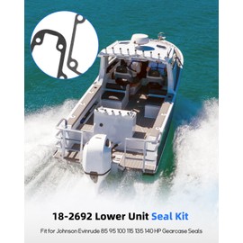 JUWEVAZU Lower Unit Seal Kit Fit for Johnson Evinrude 85 95 100 110 115 135 140HP 1973 1974 1975 1976 1977 1978 1979 1980 1981 1982 1983, Gearcase Seal Kit Replaces 86712 9-74113