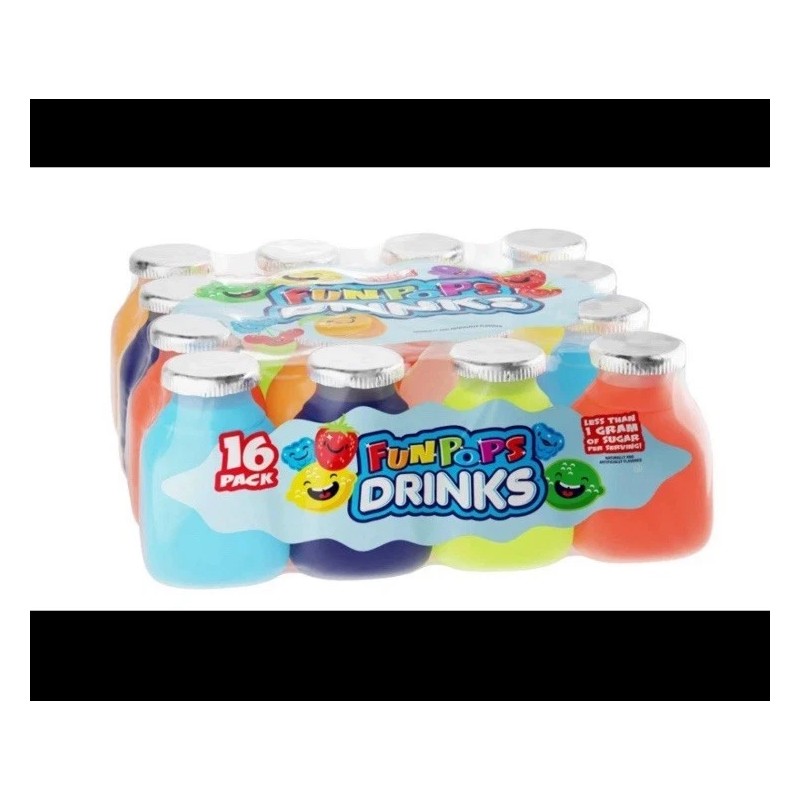 Funpops 16 PACK! Funpops Assorted Flavors Drink 16/ 6 oz
