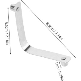 WADY 6pcs V Clips Pool,Swimming Pool Butterfly Clip Stainless Steel Swimming Pool Brush Clips Pool Cleaning Device Leaf Net Clips V Type Clip Attachment Leaf (Silver)