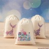 Mermaid Gift Party Favor Bags| Linen Bags Set of 6|