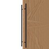 LVYIHAN Matte Black Round Barn Door Handles 12"/16"/18"/24"/36"/48"/59'', Pull Push