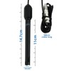 0.00~14.00PH Probe Electrode with BNC Cable for Water,Pool,Hydroponics,Calibration Powder,Aquarium (300