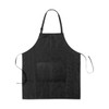 Comair 7001094 "Relief" Dyeing Apron with Bag Black