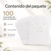 100pza Mascarilla Gasa De Algodón Para Faciales