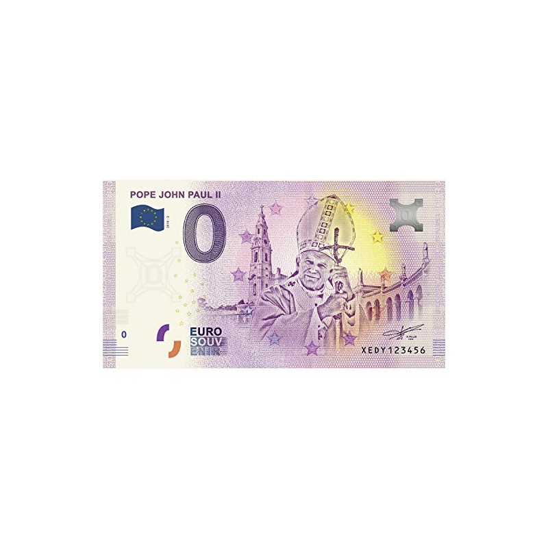 Collectable 0 Euro ? Bank Note Papal Souvenir - Pope