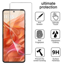 carinacoco 3 Pack Elastic Skin Screen Protector for Motorola Razr 50/Razr 50 Ultra, Soft TPU Full Coverage HD Clear Anti-Scratch No Bubbles Self-Healing Screen Protector with Installation Tool