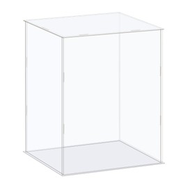 sourcing map Acrylic Display Case Box Clear Dustproof Protection Showcase 21x16x26cm for Collectibles Display