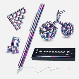 1666 Cool Magnetic Pen,Fidget Pen,Stimulates Creativity and Imagination Multifunctional deformable Magnet Writing Pen,Best Gift for 8 Years and up, Novelty Toy Gift for Kids or Friends