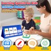 Torlam Spanish Learning Word Building Pocket Chart, Spanish Vocabulary Games