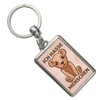 speecheese I Hate People Teddy Bear Key Ring Cute Bear